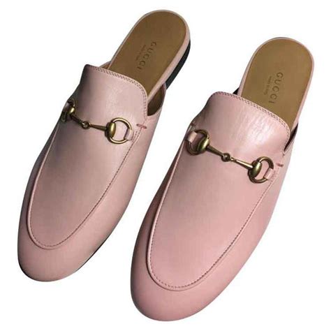 gucci baby pink princetown|gucci princetown mules on sale.